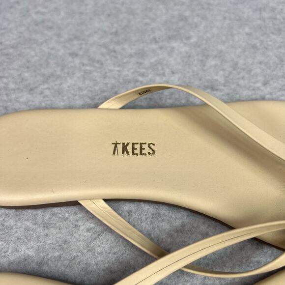 Tkees Beige Foundation Matte Flip Flop Sandals Size 7 - Picture 4 of 7